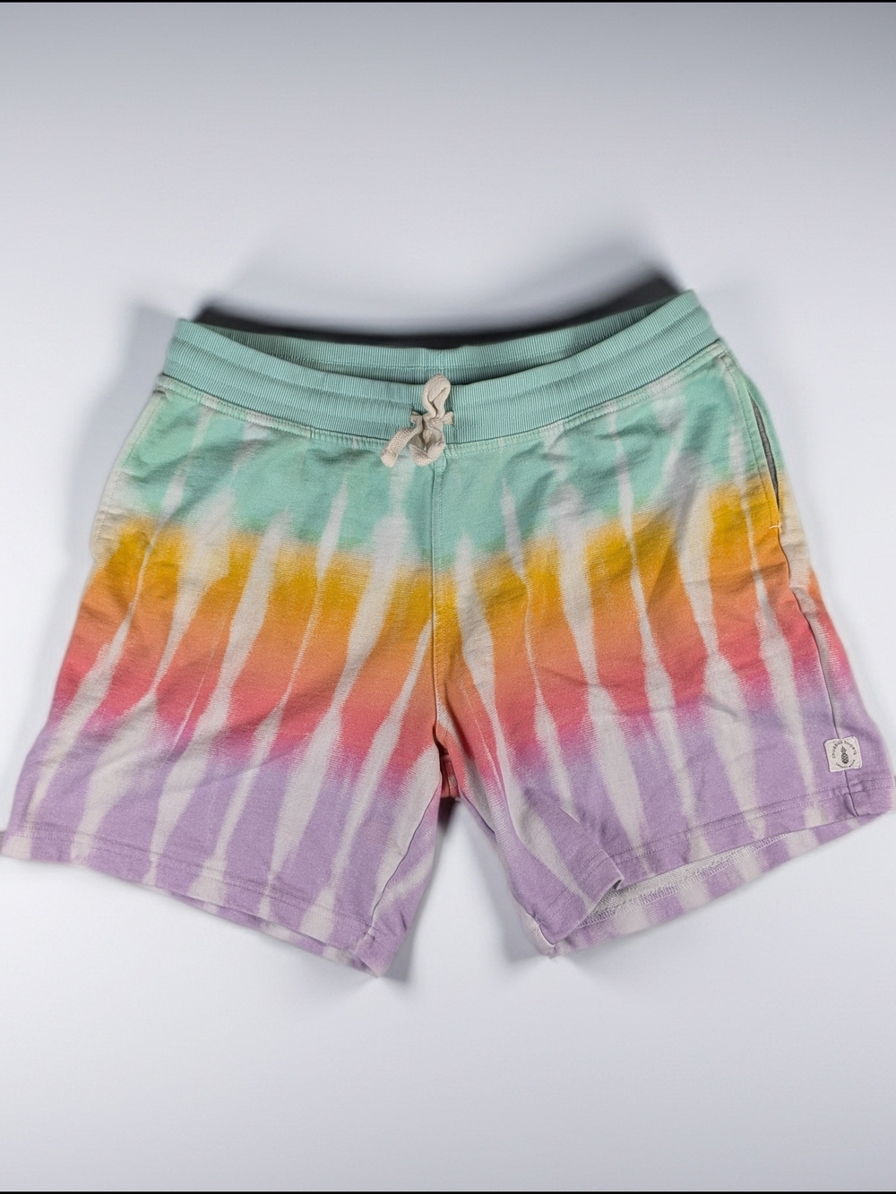 Chubbies Fleece Shorts Men's XL Tie dye 7" Drawstring Elastic Waist Pockets